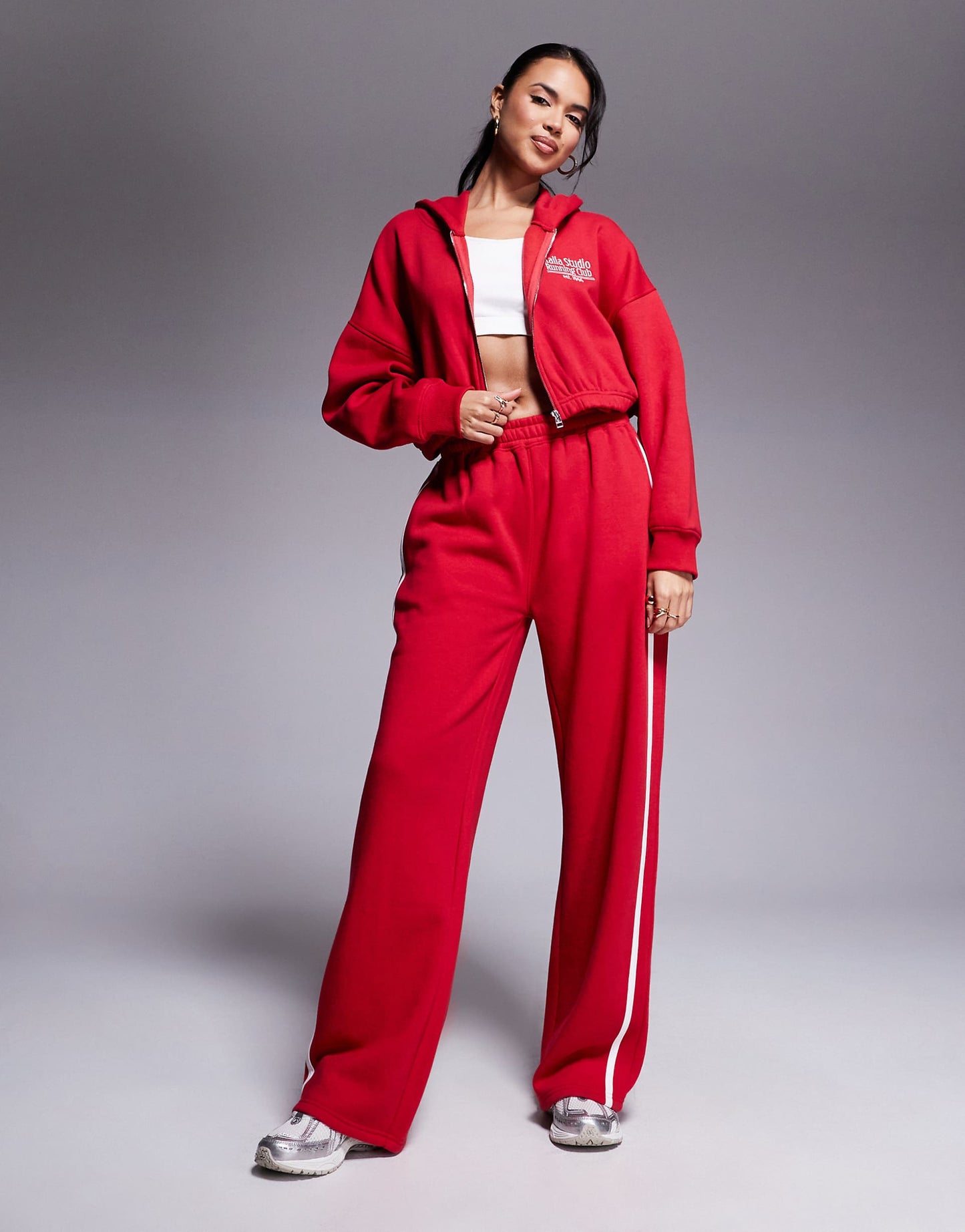 Studio Running Club Cropped Zip Up Hoodie Co-Ord