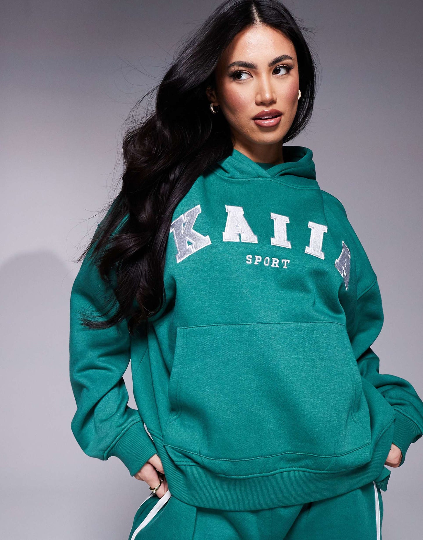 Sport Embroidered Logo Hoodie Co-Ord