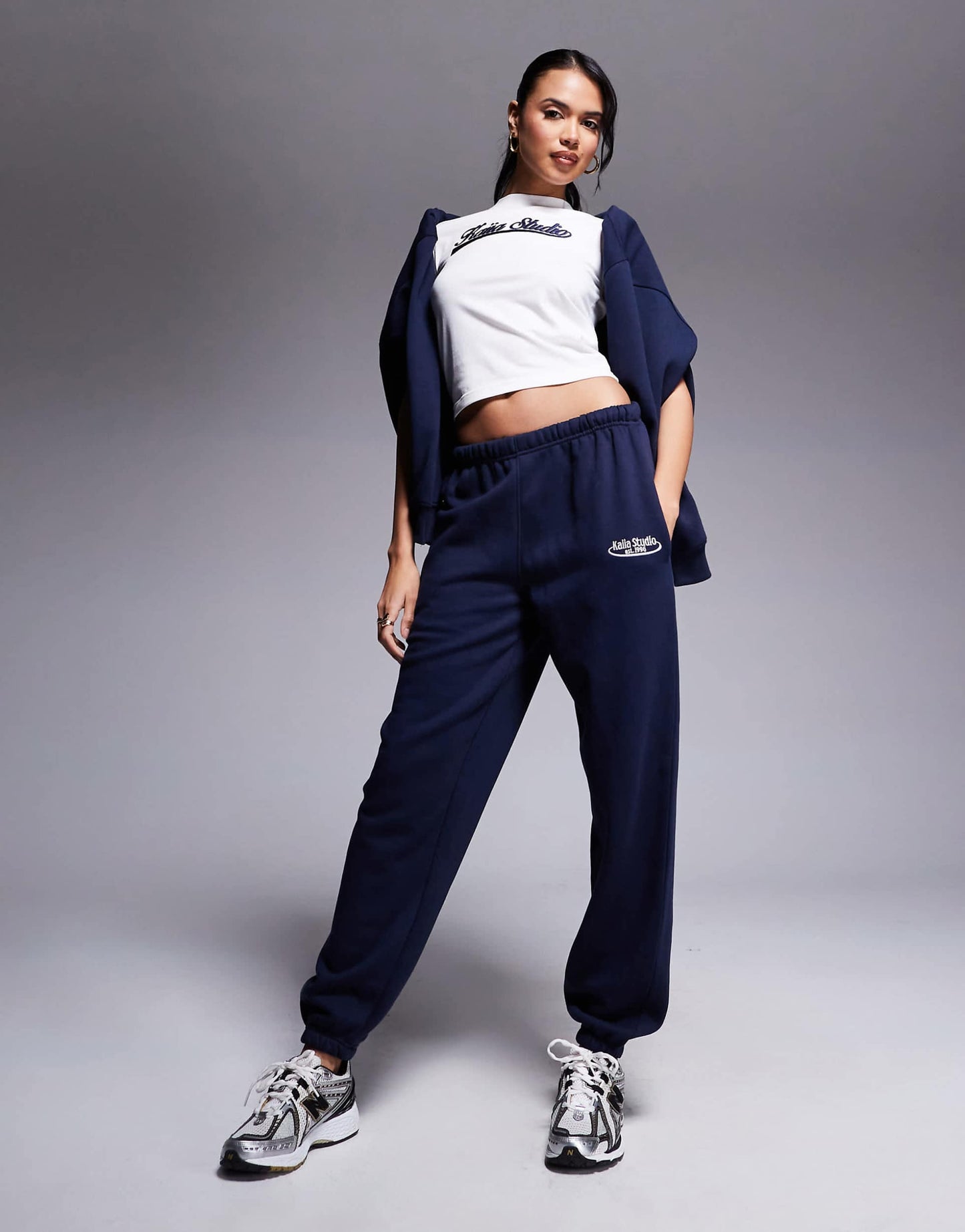 Studio Embroidered Logo Cuffed Jogger Co-Ord