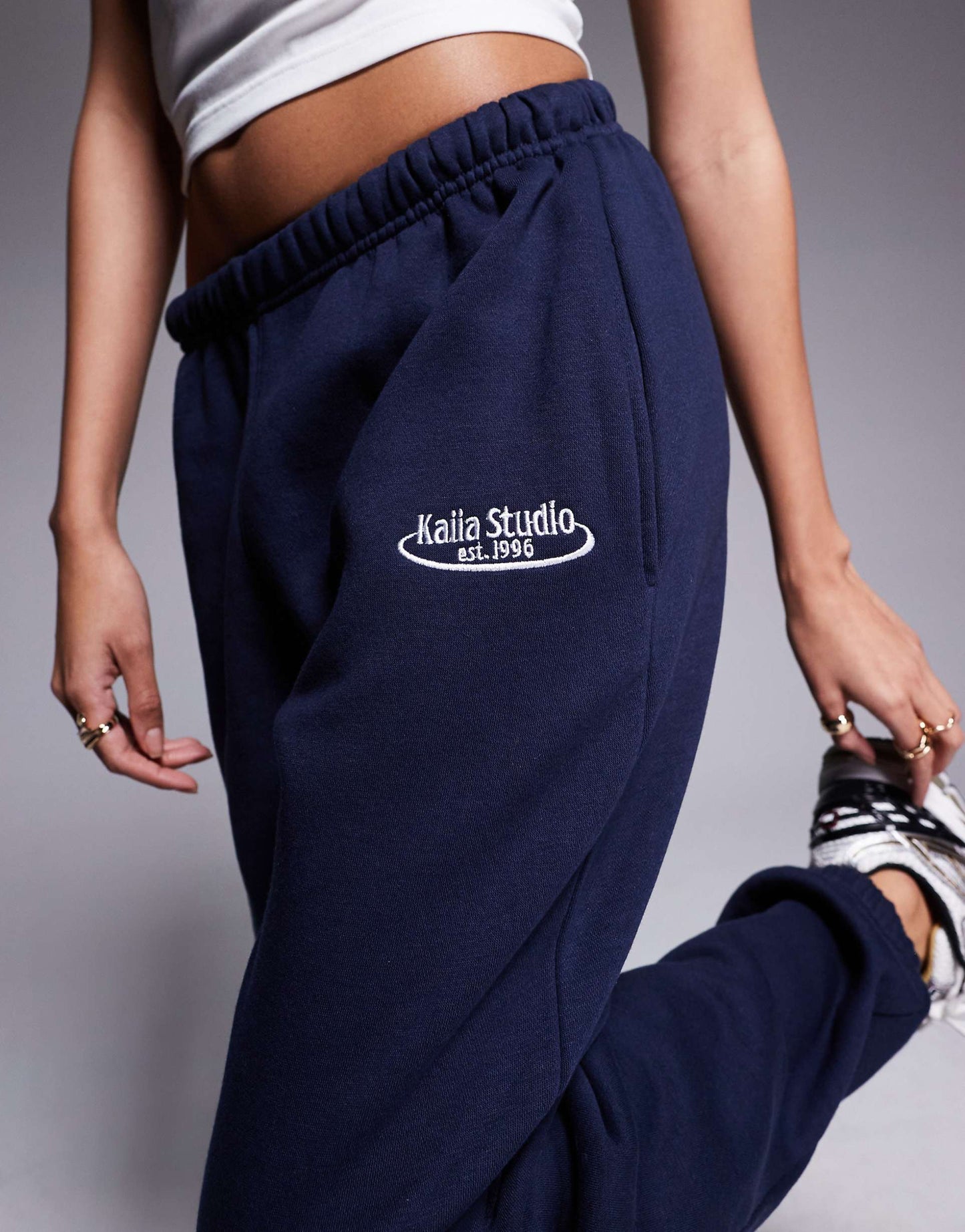 Studio Embroidered Logo Cuffed Jogger Co-Ord