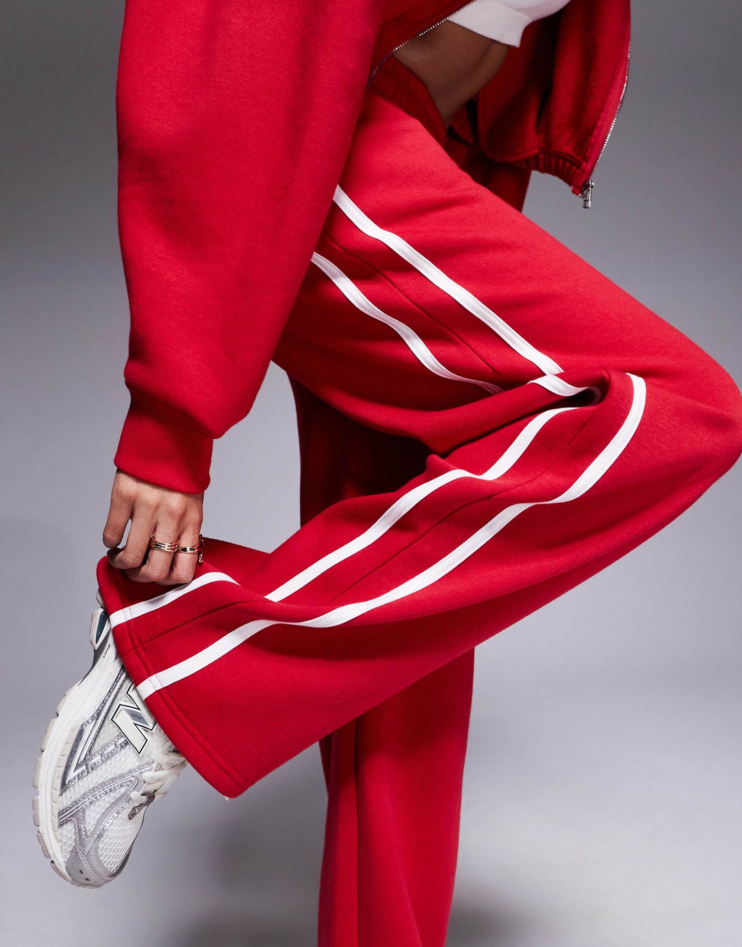 Studio Side Stripe Wide Leg Jogger Co-Ord