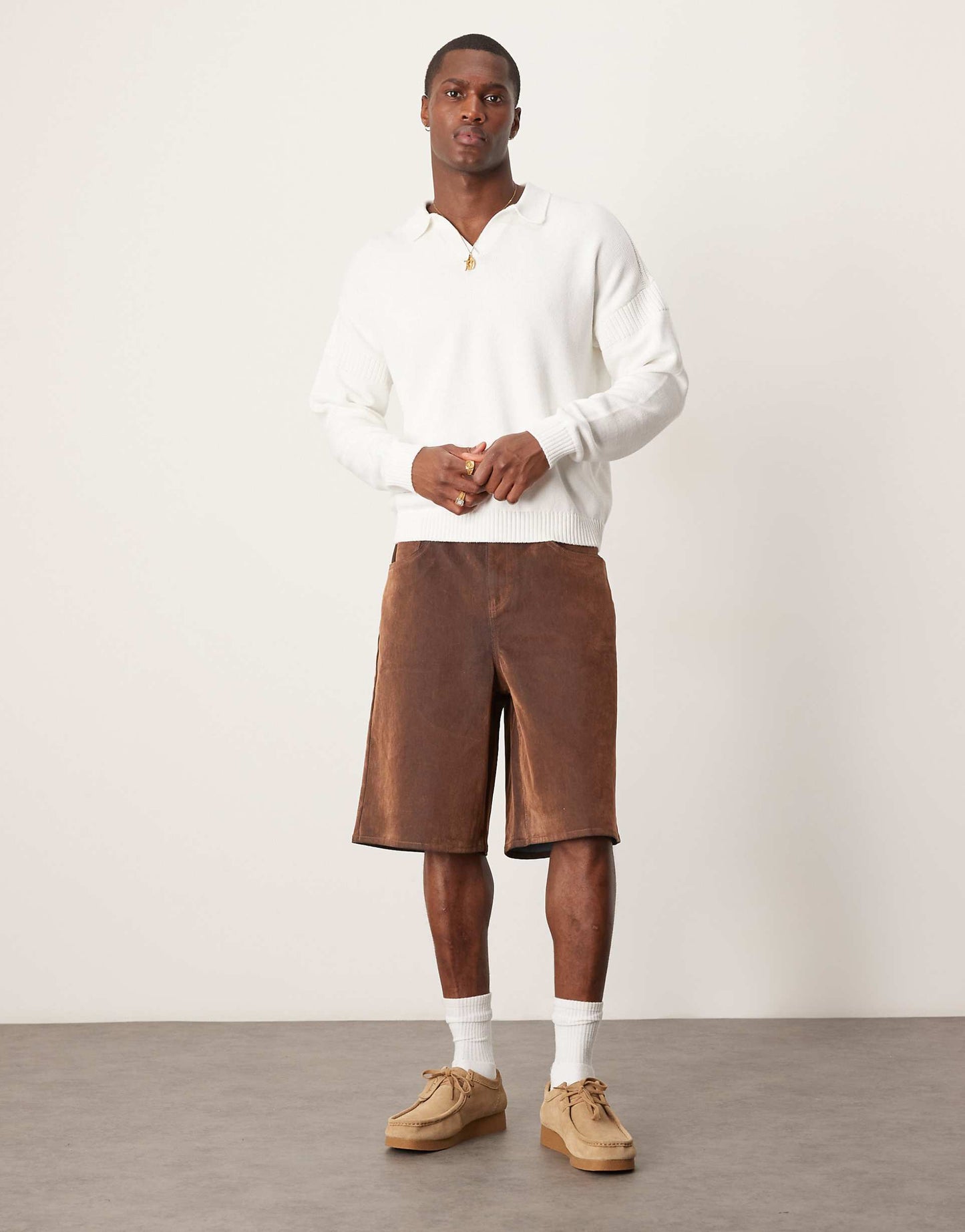 Longer Length Faux Suede Jort