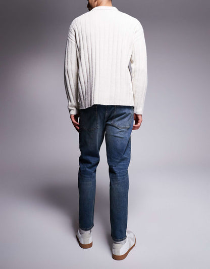 Stretch Tapered Jeans