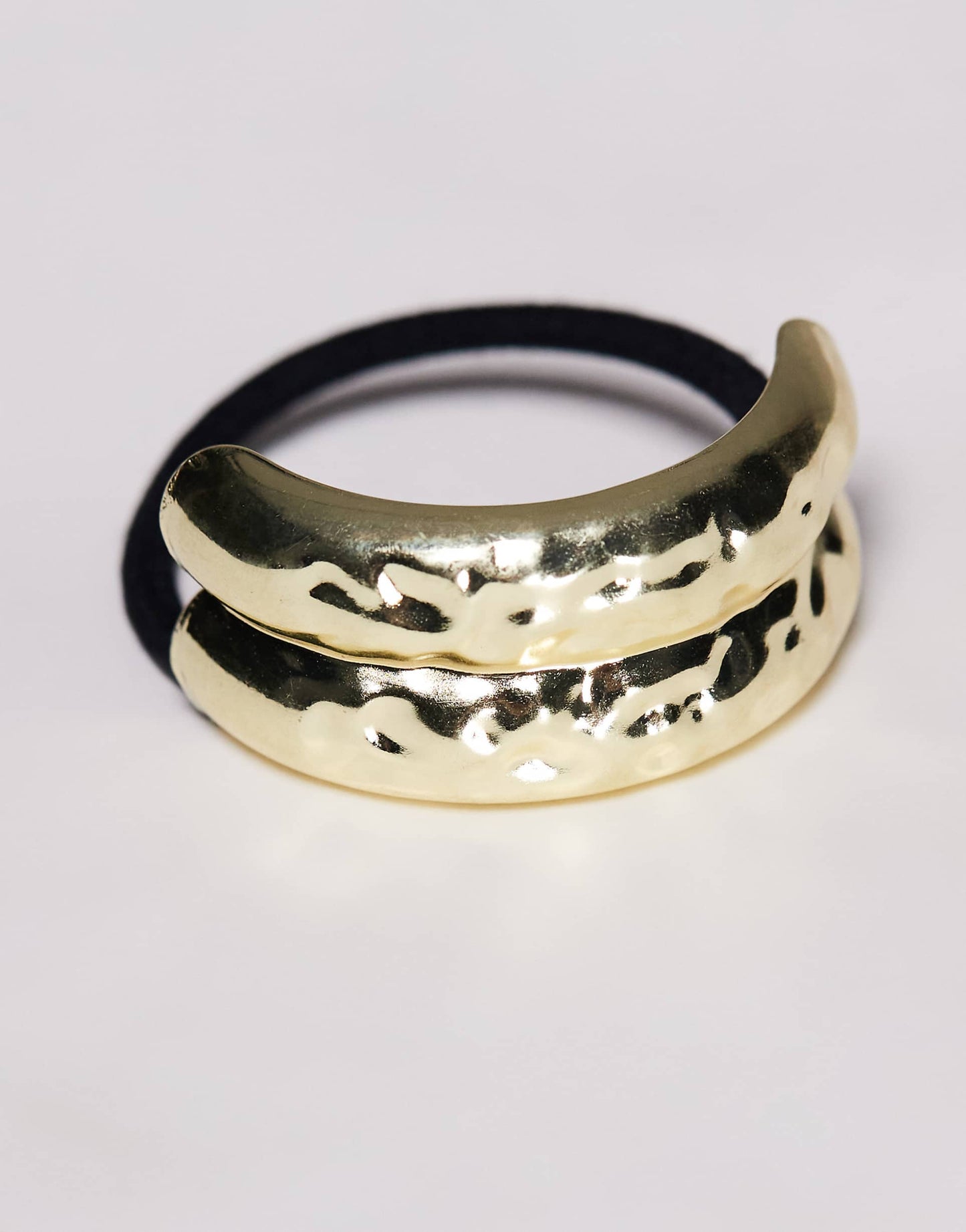 Hammered Metal Hair Tie