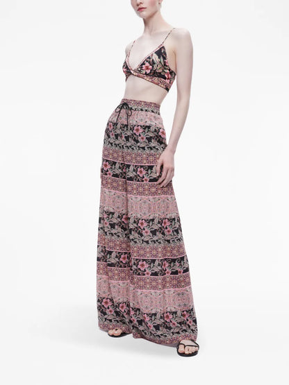 Tay Floral-Print Cropped Top