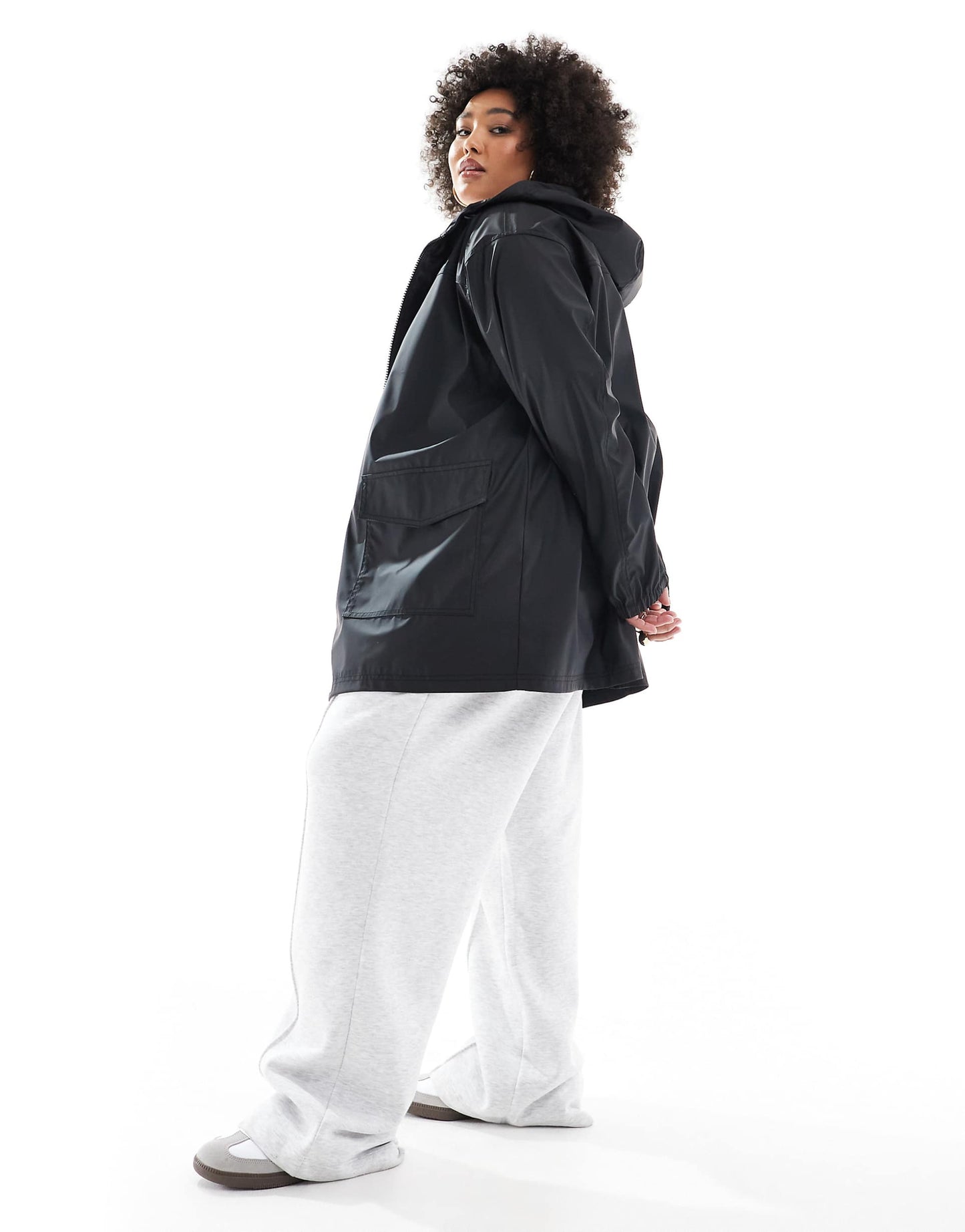 Curve Rubberised Rain Coat