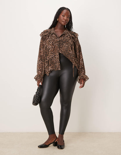 Curve Wet Look Leggings
