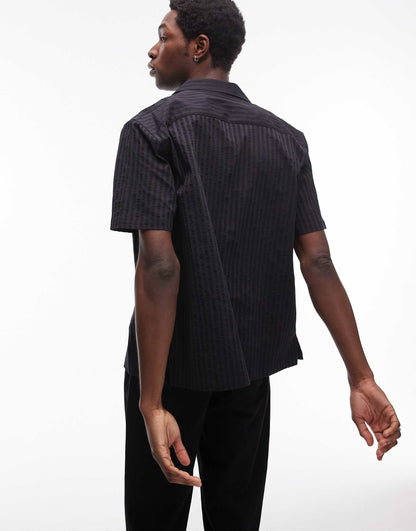 Textured Stripe Shirt