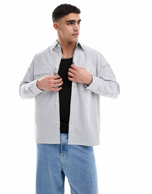 Oxford Stripe Overshirt