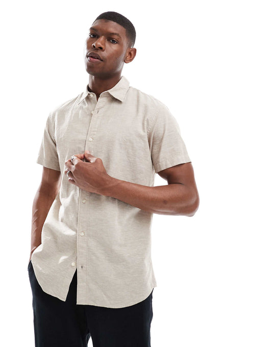 Linen Short Sleeved Shirt