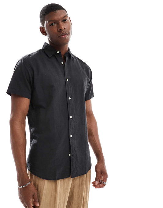 Linen Short Sleeved Shirt