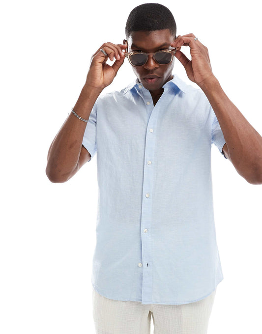 Linen Short Sleeved Shirt