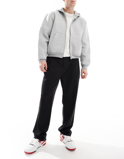 Wide Fit Pleat Front Smart Trouser