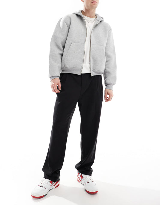 Wide Fit Pleat Front Smart Trouser