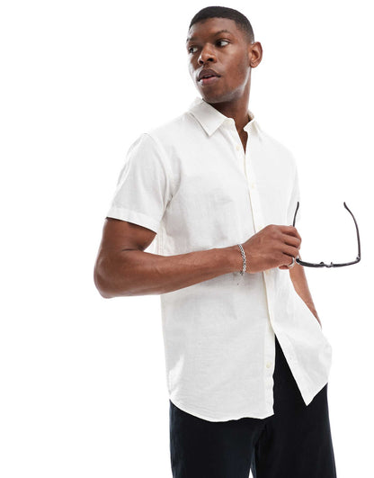 Linen Short Sleeved Shirt