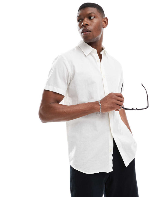 Linen Short Sleeved Shirt