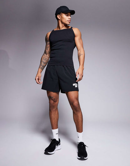 Seamless Ribbed Square Neck Muscle Vest