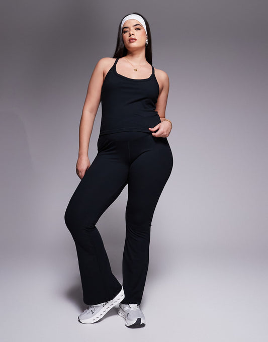 Curve Soft Touch Slim Kick Legging With Wrap Waist