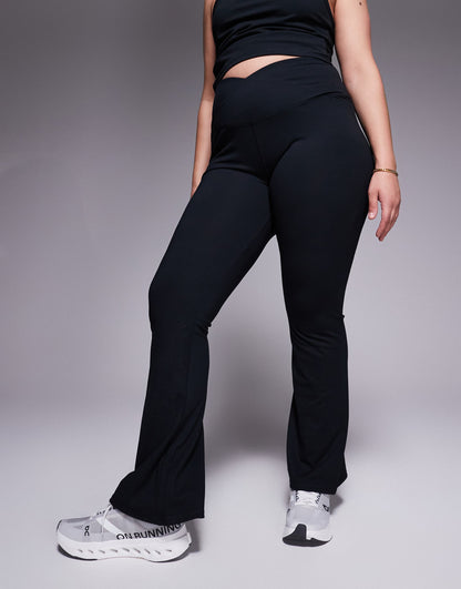Curve Soft Touch Slim Kick Legging With Wrap Waist