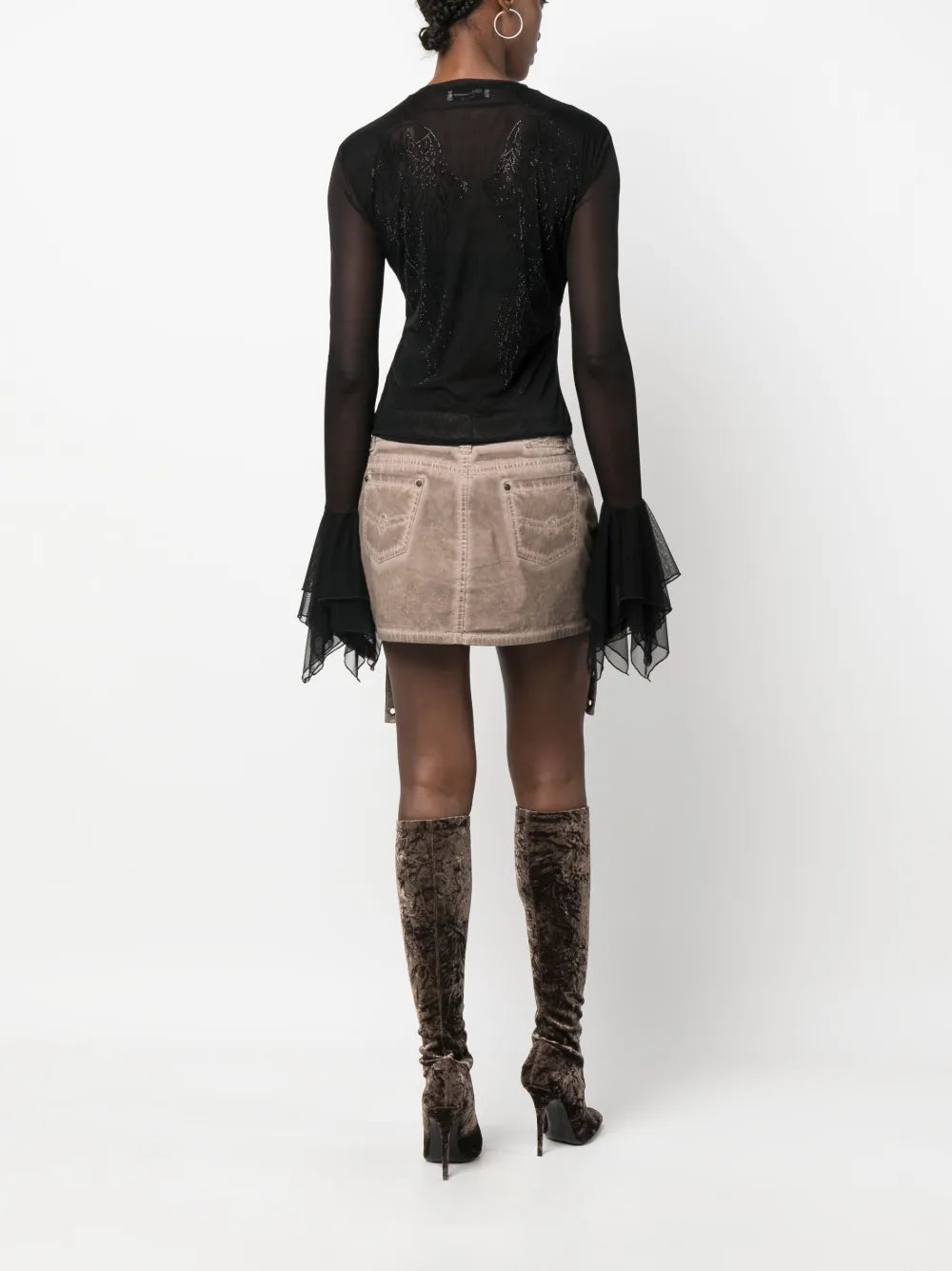 Semi-Sheer Tulle T-Shirt