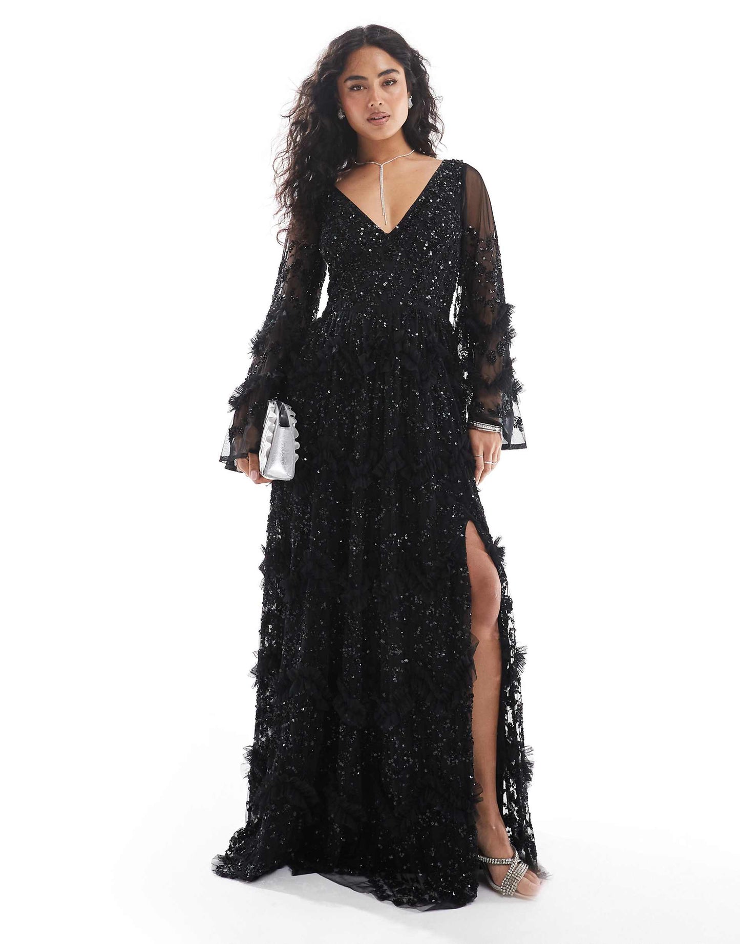 Fully Embellished Maxi Dress