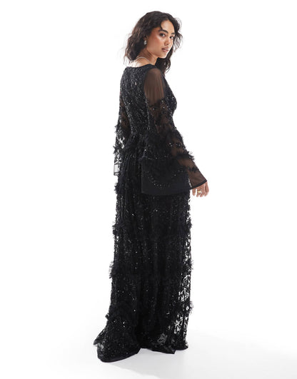Fully Embellished Maxi Dress