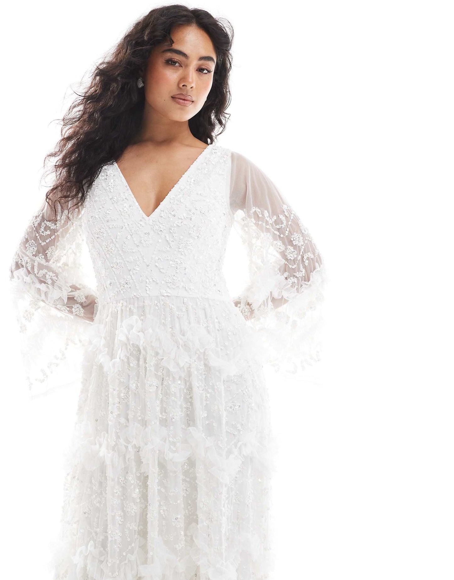 Fully Embellished Bridal Maxi Dress