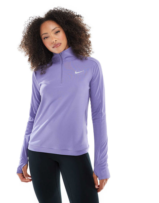 Running Pacer Dri-Fit 1/4 Zip Long Sleeved Top