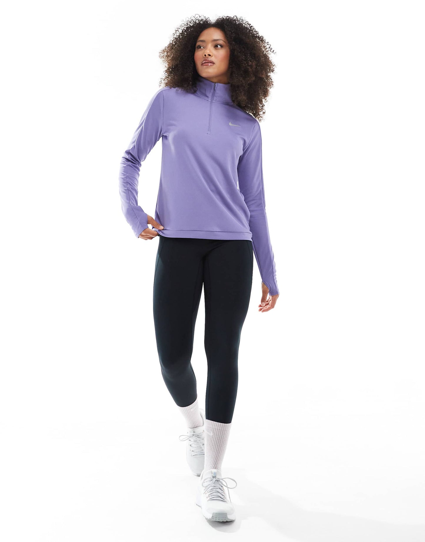 Running Pacer Dri-Fit 1/4 Zip Long Sleeved Top