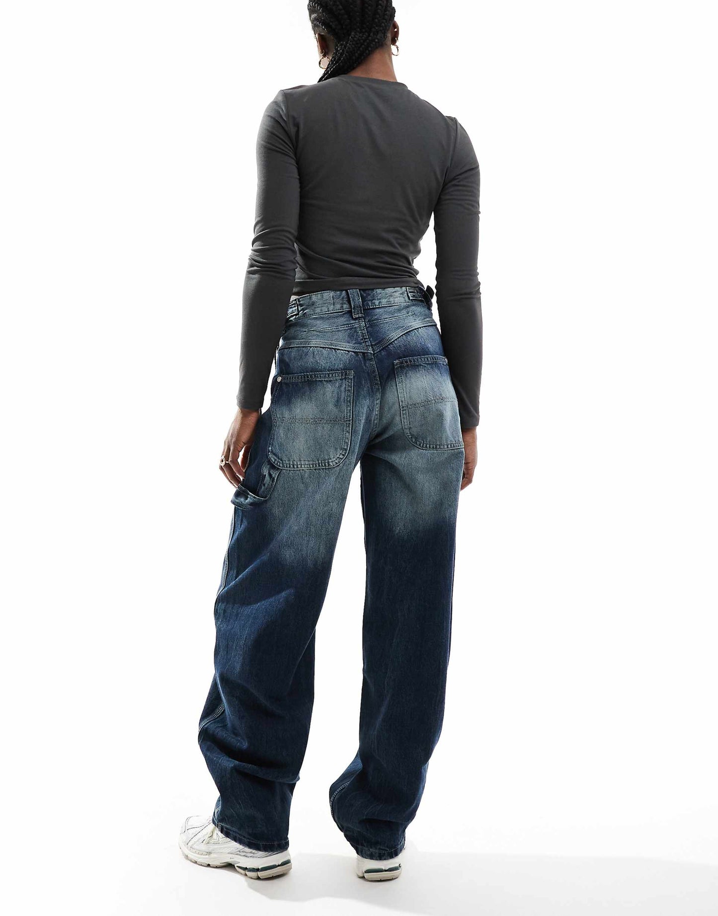 Adjustable Waist Carpenter Jeans