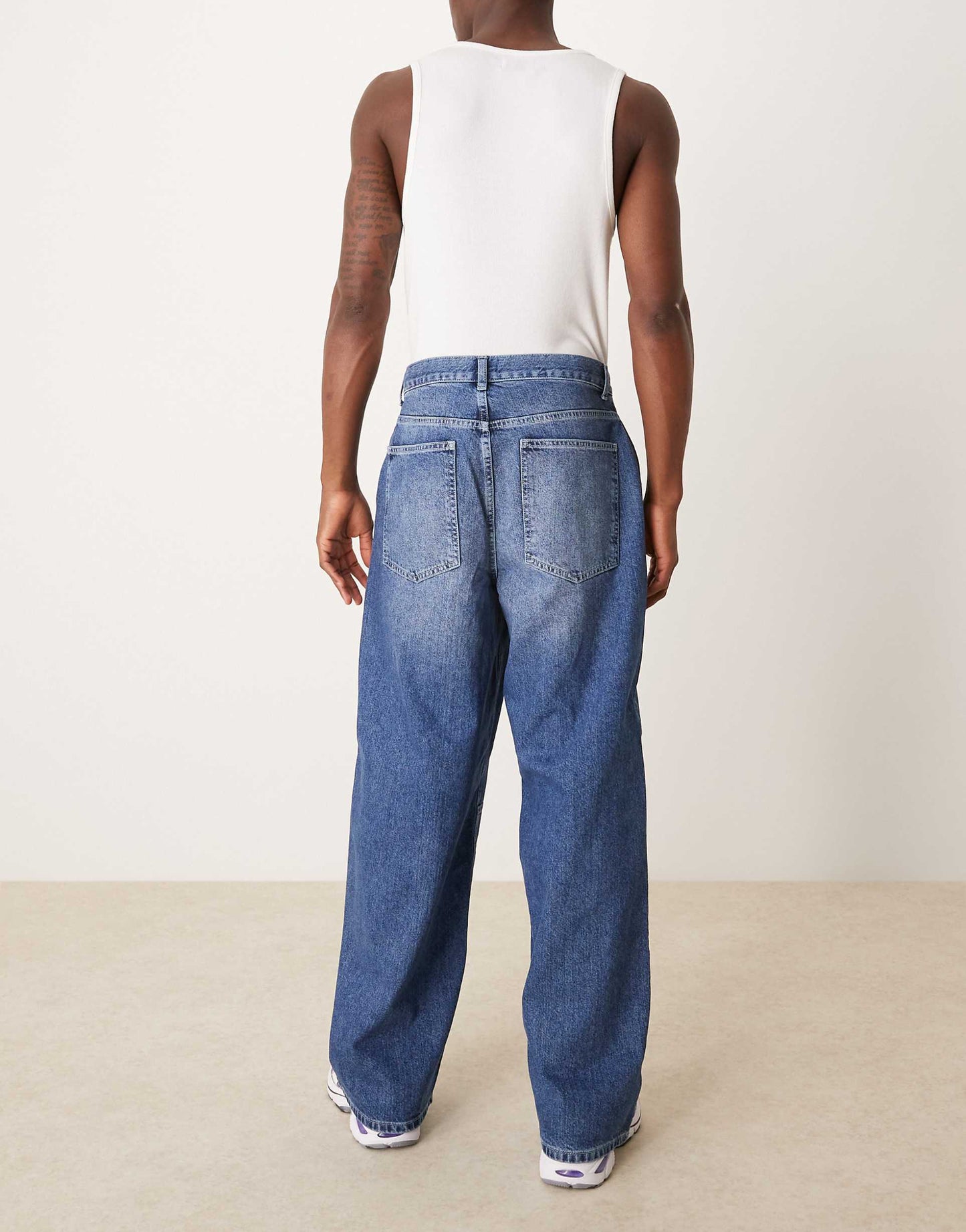 Co-Ord Super Baggy Jeans With Seam Details