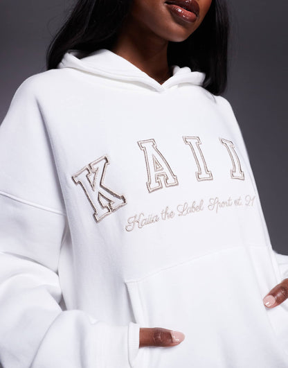 Embroidered Logo Oversized Hoodie Co-Ord