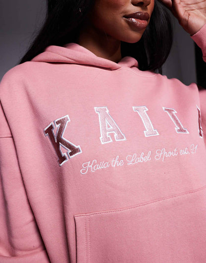 Embroidered Logo Oversized Hoodie Co-Ord