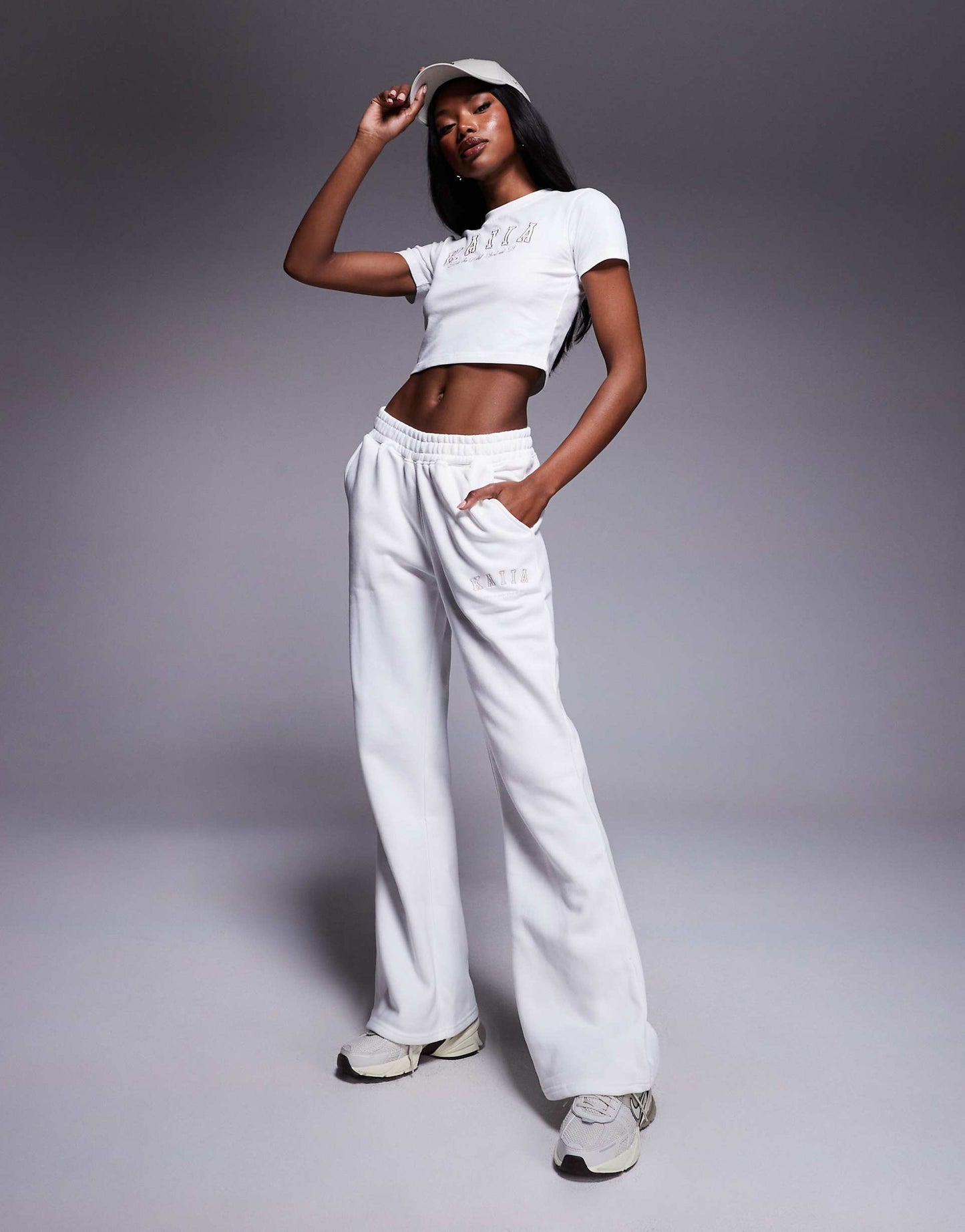 Embroidered Logo Baby Tee Co-Ord