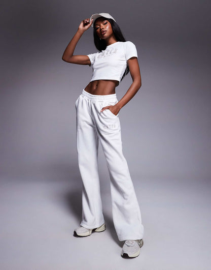 Embroidered Logo Baby Tee Co-Ord