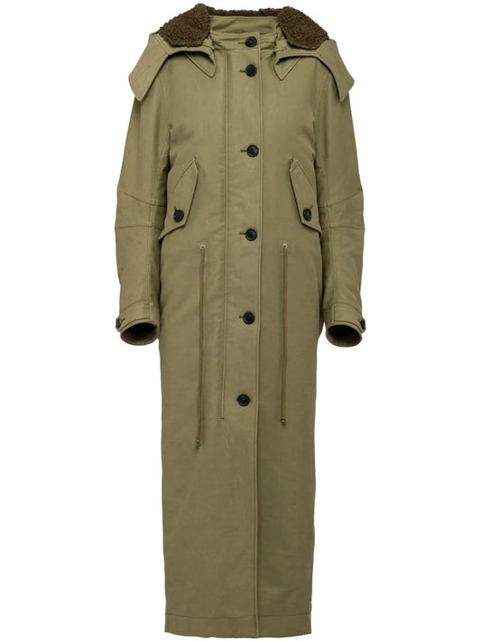 Single-Breasted Satin Coat