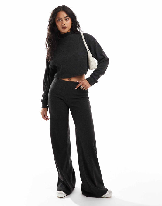 Soft Touch Wide Leg Trousers Co-Ord