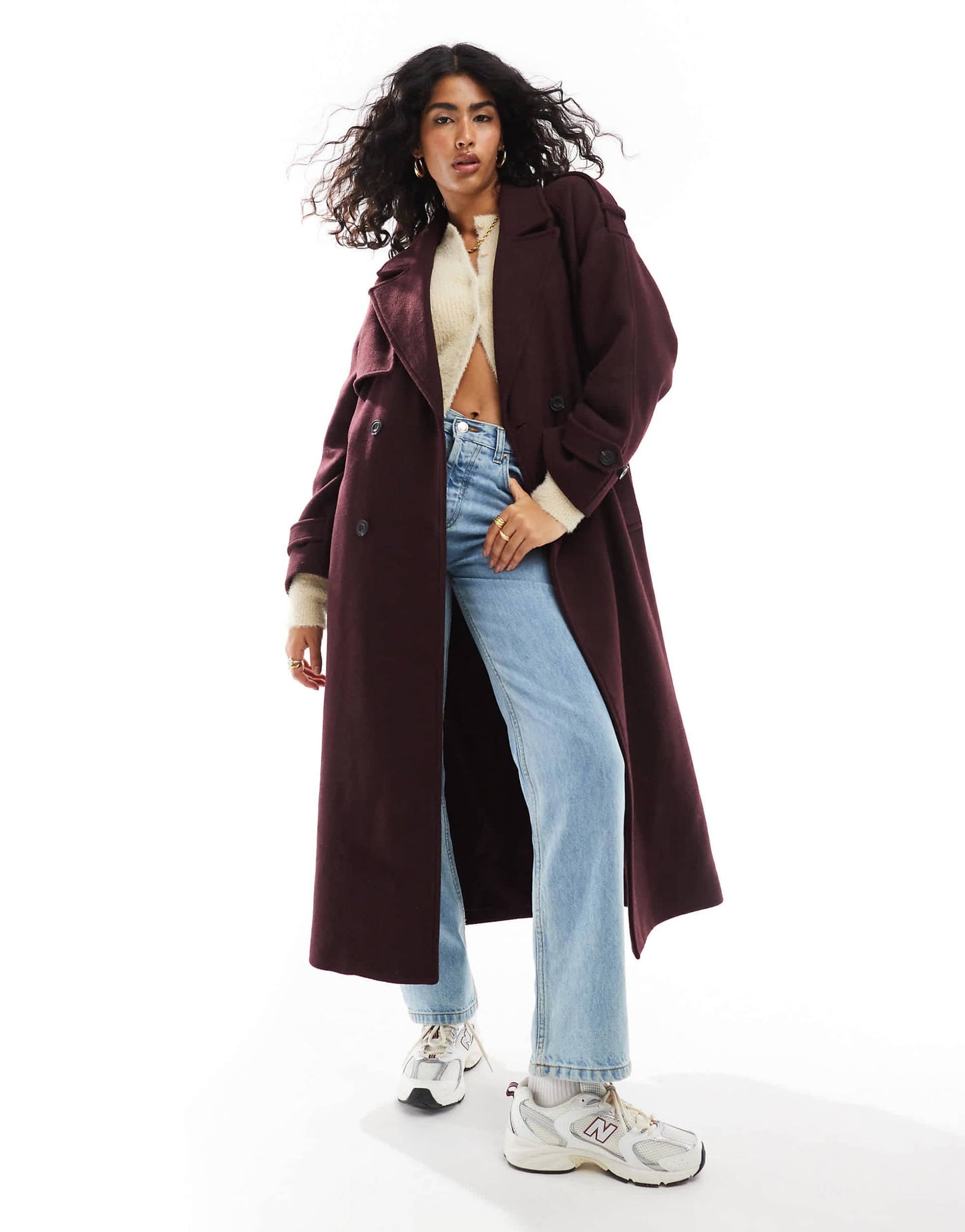 Wool Maxi Trench Coat