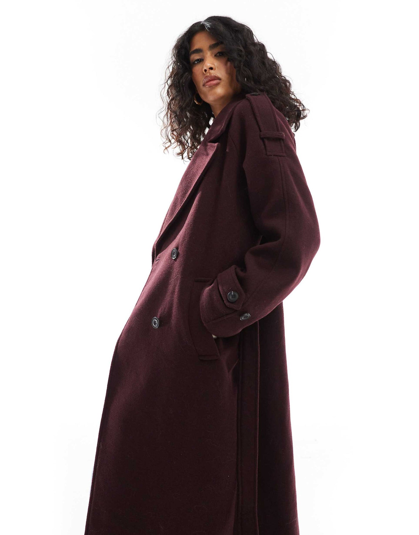Wool Maxi Trench Coat