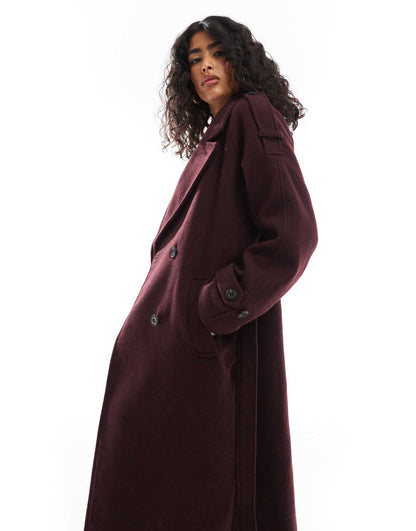 Wool Maxi Trench Coat