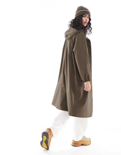 Rubberised Rain Parka Coat