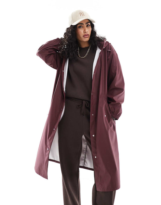 Rubberised Rain Parka Coat