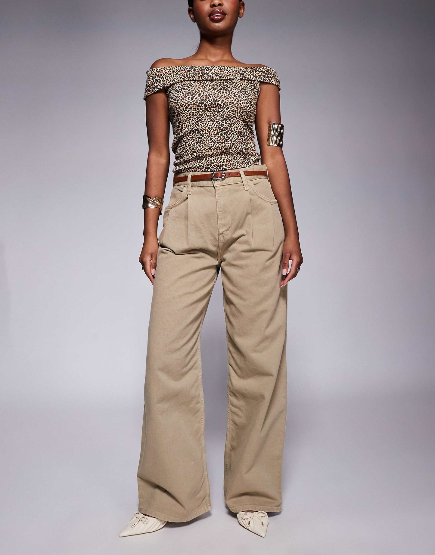 Tailored Baggy Jean With Detachable Belt