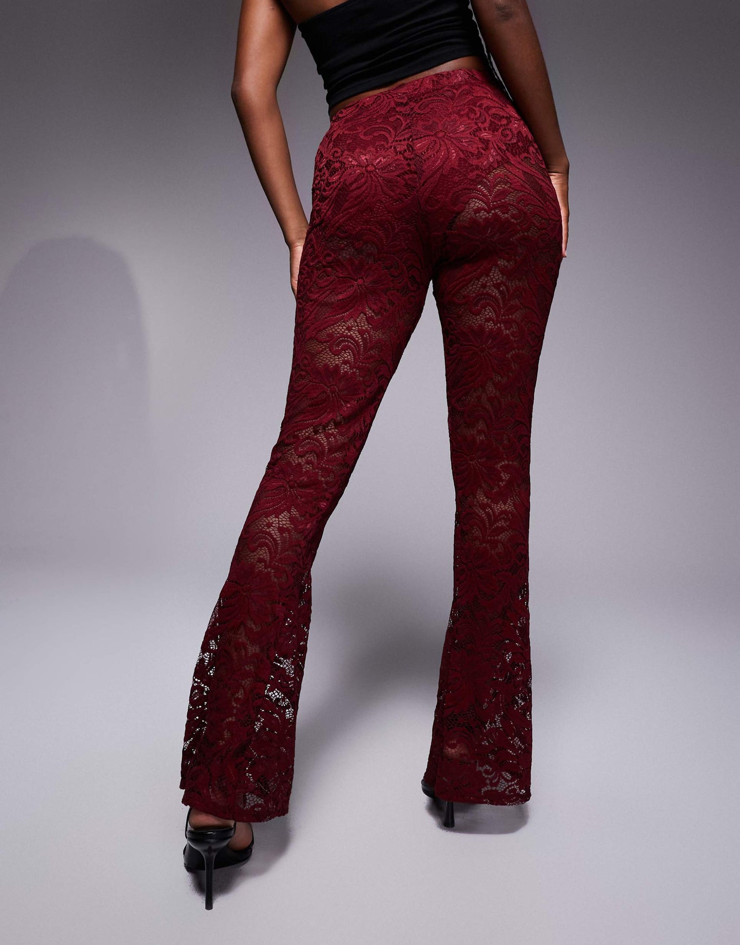 Lace Flare Trousers