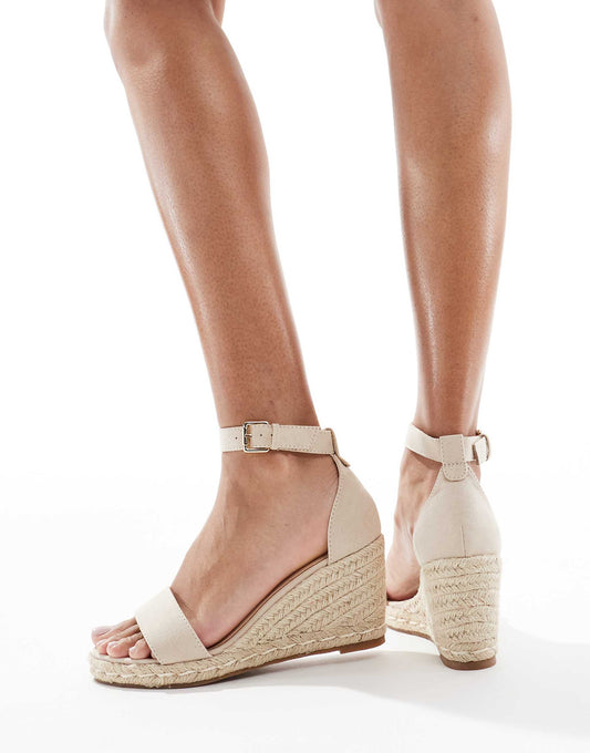 Amber Wide Fit Wedge Heeled Espadrilles