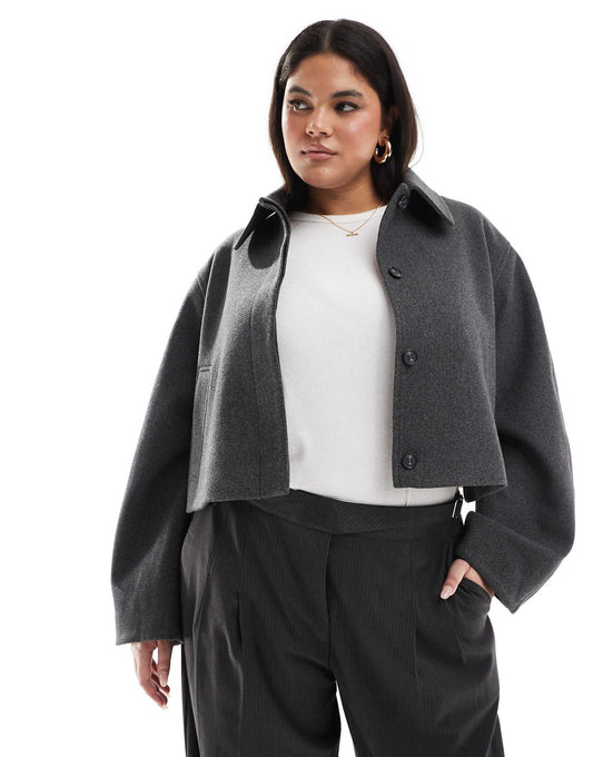 Curve Top Collar Jacket