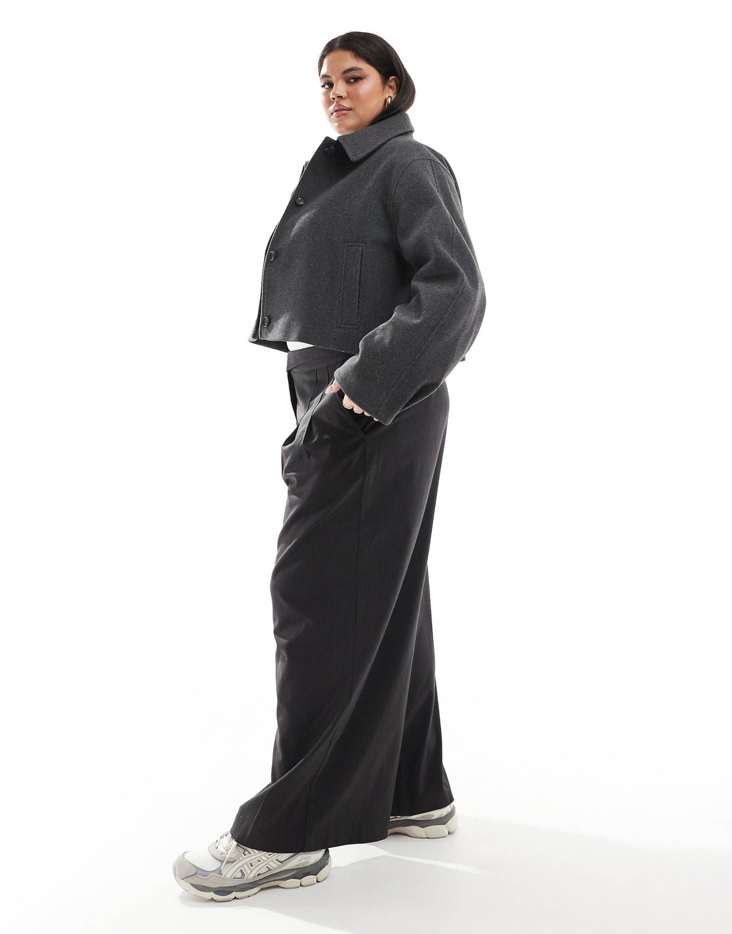 Curve Top Collar Jacket