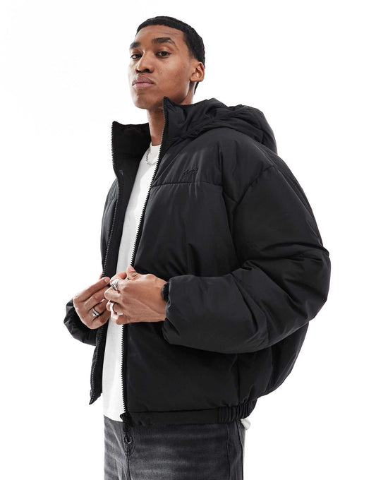 Boxy Puffer Jacket With Hood