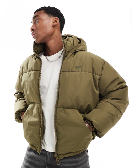 Boxy Puffer Jacket With Hood