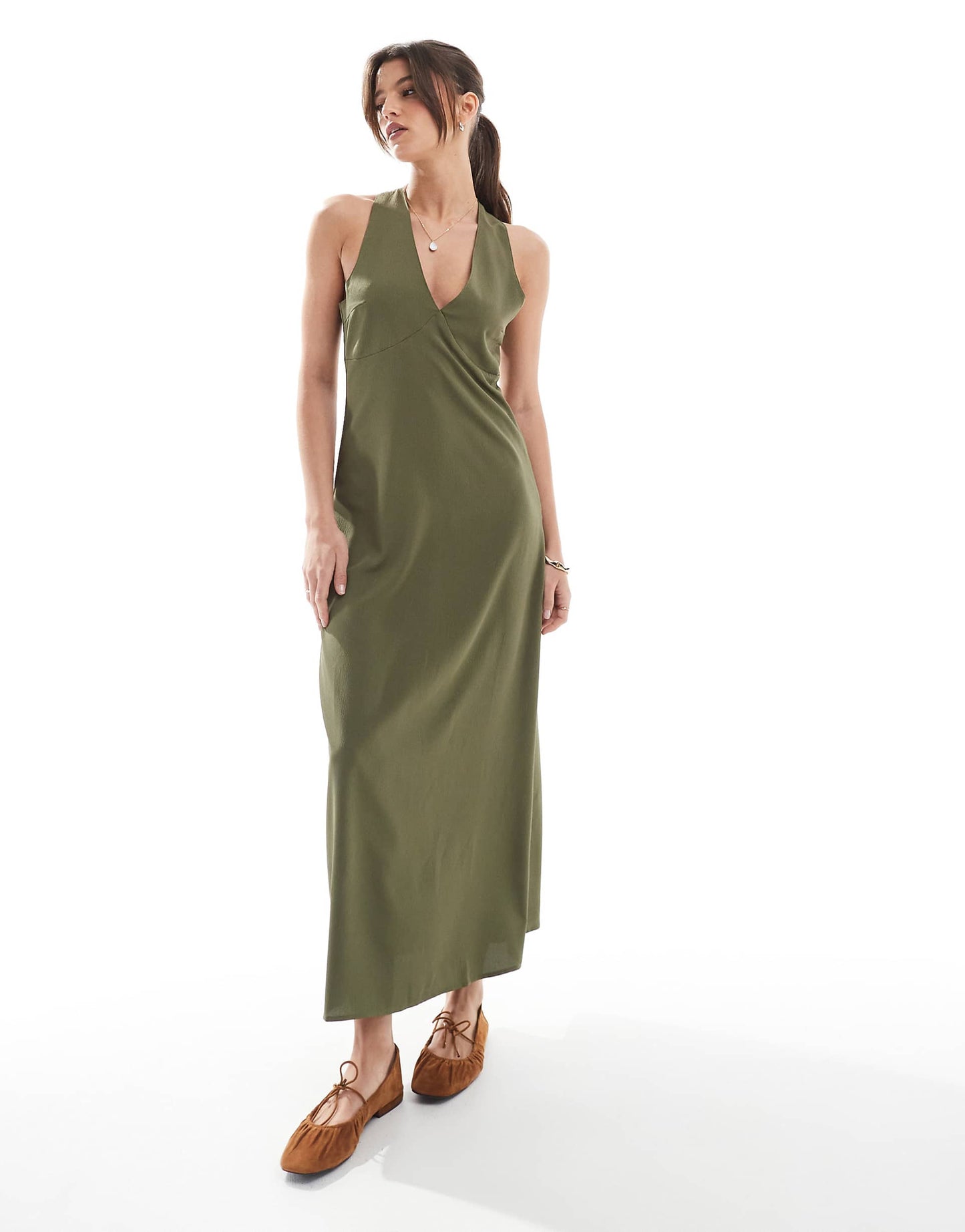 Maxi Dress With Cross Back Detail